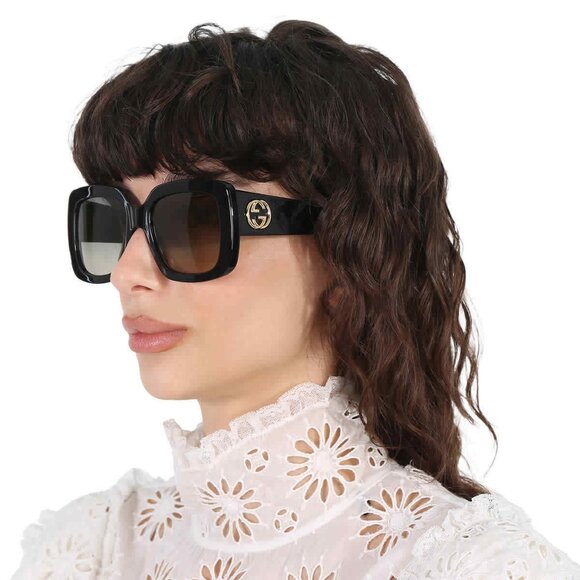 Gucci Square Gradient Ladies Sunglasses with Full Box - Picture 1 of 4